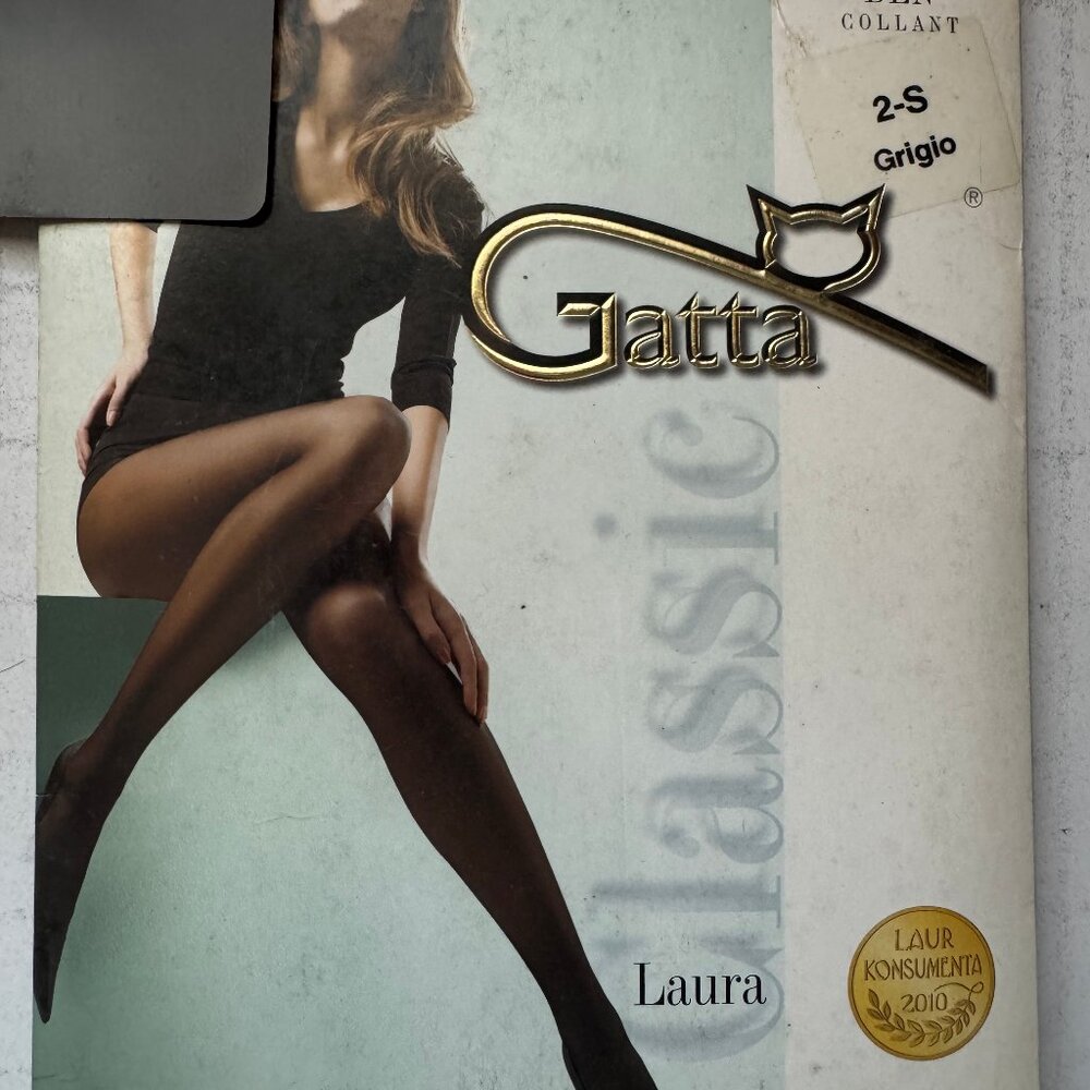 Gatta Laura 20den Classic Women Tights - COLOR - GRIGIO- GRAY SIZE 2/S